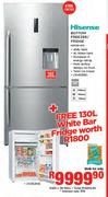 Hisense 610Ltr Bottom Freezer/Fridge H610BI-WD
