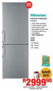 Hisense 238Ltr Metallic Finish Fridge/Freezer H299 BME