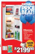 Hisense 220Ltr Fridge/Freezer H220TWH
