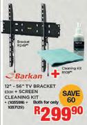 Barkan 12"-56" TV Bracket E30H + Screen Cleaning Kit