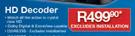 DSTV HD Decoder Excluding Installation