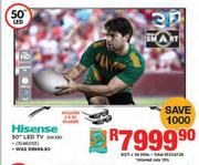 Hisense 50" Full HD 3D Smart LED TV 50K390