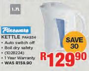 Pineware 1.7Ltr Kettle PAK834