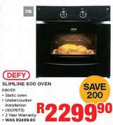 Defy 70Ltr Slimline 600 Oven DBO331