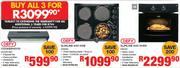 Defy Cookerhood DCH271/290 + Defy Slimline 600 Hob DHD330 + Defy 70Ltr Slimline 600 Oven DBO331
