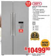 Defy 612L Side By Side Fridge DFF416