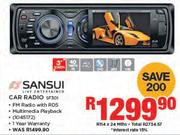 Sansui 3" Car Radio SF301