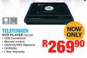 Telefunken DVD Player TDV-210