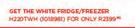 Hisense 220L White Fridge/Freezer H220TWH