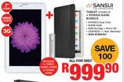 Sansui Tablet M7023G VP + Power Bank Bundle