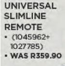 Universal Slimline Remote