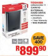 Toshiba 1TB Canvio External Hard Drive HDTP310EK3AA