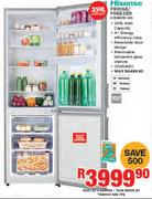 Hisense 359ltr Metallic Finish Fridge/Freezer H359BME-WD