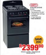 Defy 4 Plate Stove DSS509
