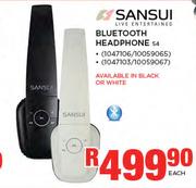 Special Sansui Bluetooth Headphones S4 Each m.guzzle .za