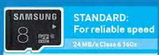 Samsung Standard 8GB SD And Micro SD