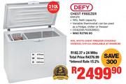 Defy 210ltr Chest Freezer DMF470