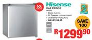 Hisense 60ltr Bar Fridge H60RS