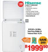 Hisense 130ltr Chest Freezer FC-13DD4HA