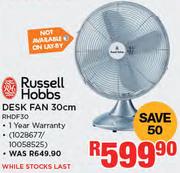 Russell Hobbs 30Cm Desk Fan RHDF30