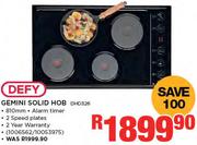 Defy Gemini Solid Hob DHD326
