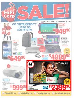 HiFi Corp : Sale (21 Jan - 24 Jan 2016), page 1
