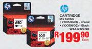 HP Cartridge 650 SERIES Colour/Black-Each