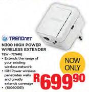 Trendnet N300 High Power Wireless Extender TEW-737HRE