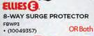 Ellies 8-Way Surge Protector FBWP3