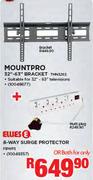 Mountpro 32"-63" Bracket TMN3263 + Ellies 8-Way Surge Protector FBWP3