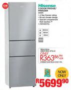 Hisense 310Ltr 3 Door Fridge/Freezer 310EMI