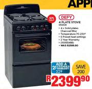 Defy 57Ltr 4 Plate Stove DSS509