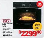 Defy 70Ltr Slimline 600 Oven DBO331