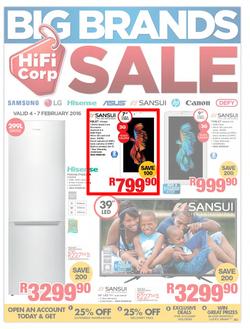 HiFi Corp : Big Brands Sale (4 Feb - 7 Feb 2016), page 1
