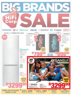 HiFi Corp : Big Brands Sale (4 Feb - 7 Feb 2016), page 1
