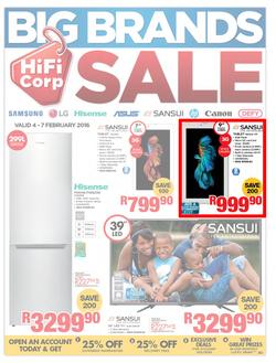 HiFi Corp : Big Brands Sale (4 Feb - 7 Feb 2016), page 1
