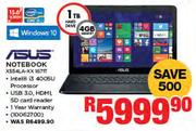 Asus Notebook X554LA-XX 1671T
