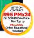 Vodacom Smart Tab-On 500MB Data Price Plan Top Up