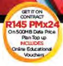 Vodacom 10" Tablet-On 500MB Data Price Plan Top Up