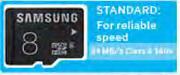 Samsung 8GB SD and MicroSD