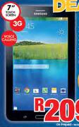 Samsung 7" Tablet-On 500MB Data Price Plan Top Up