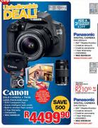 Canon DSLR Camera + Twin Lens Package D1200