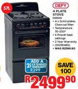 Defy 4 Plate Stove DSSS09