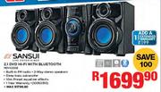 Sansui 2.1 DVD Hi-Fi With Bluetooth MDVX2003