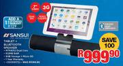 Sansui Tablet + Bluetooth Speaker