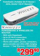Whizzy Powerbank & Wireless 3G Router