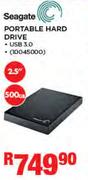 Seagate 2.5" 500GB Portable Hard Drive USB 3.0
