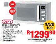 Defy 28Ltr Grill Microwave MWG2822MM/DMO359