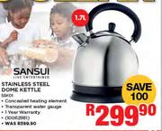 Sansui 1.7Ltr Stainless Steel Dome Kettle SSK01