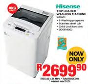 Hisense 8kg Top Loader Washing Machine WTS802